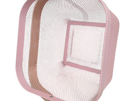 Mesh Storage Basket with Wooden Handle - Square