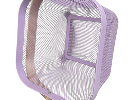 Mesh Storage Basket with Wooden Handle - Square