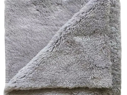 Edgeless Coral Fleece Car Detailing Cloth - Dark Grey