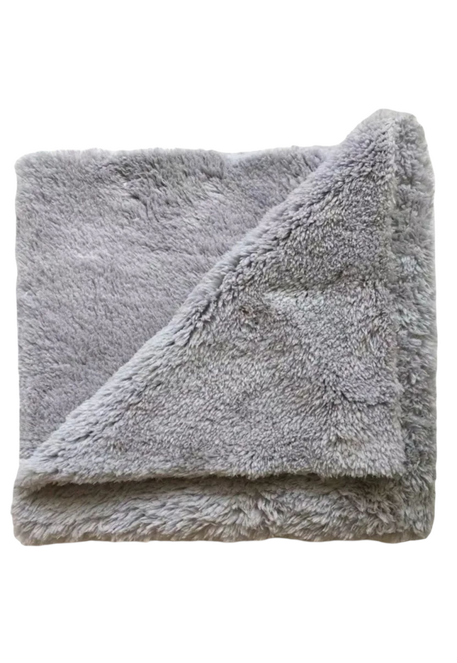 Edgeless Coral Fleece Car Detailing Cloth - Dark Grey