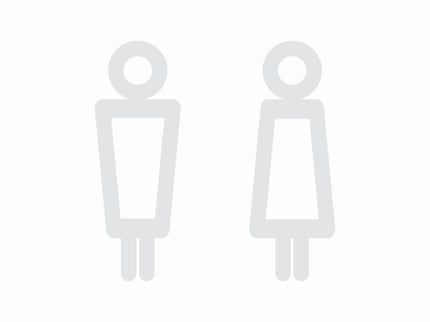 Male and Female Modern Bathroom Sign Set - 3D