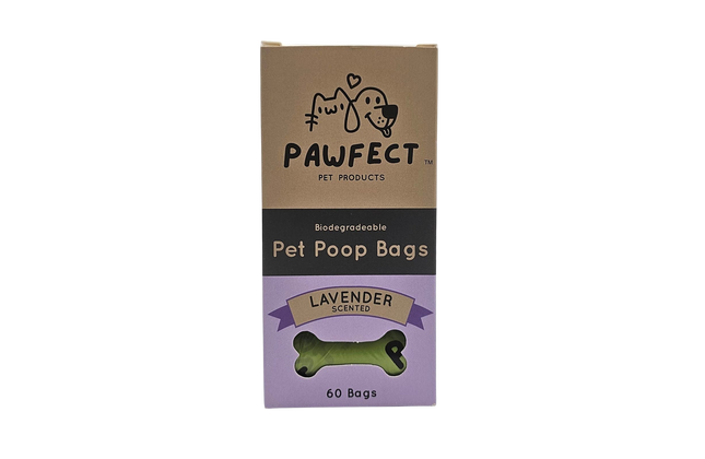 Pawfect - Biodegradeable Poop Bags Roll - Lavender Scented