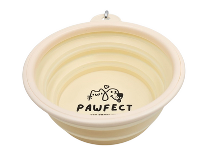 Pawfect - Collapsible Silicone Pet Bowl + Carabiner Clip