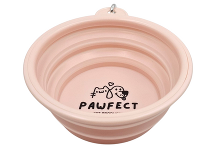 Pawfect - Collapsible Silicone Pet Bowl + Carabiner Clip
