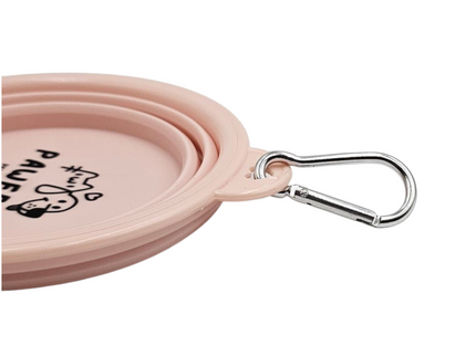 Pawfect - Collapsible Silicone Pet Bowl + Carabiner Clip