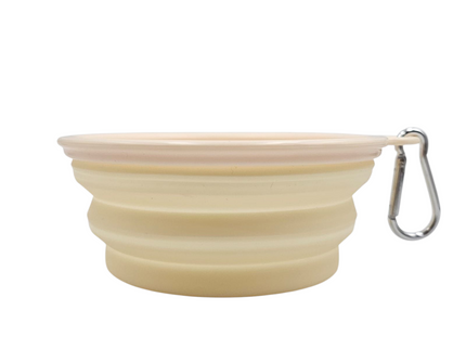Pawfect - Collapsible Silicone Pet Bowl + Carabiner Clip