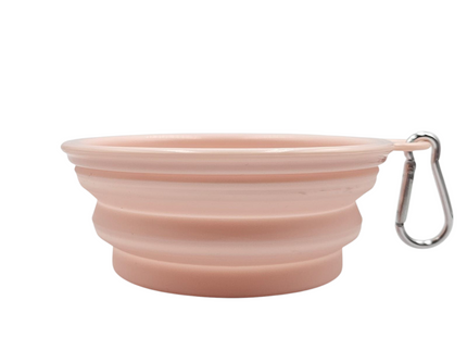 Pawfect - Collapsible Silicone Pet Bowl + Carabiner Clip