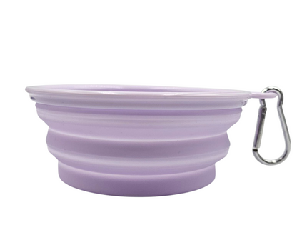 Pawfect - Collapsible Silicone Pet Bowl + Carabiner Clip