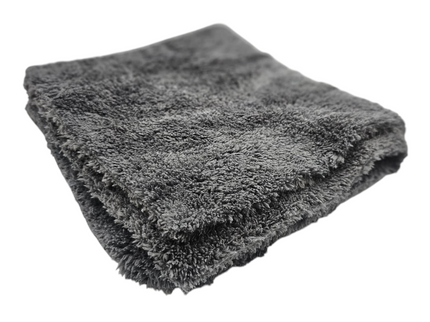 Edgeless Coral Fleece Car Detailing Cloth - Dark Grey
