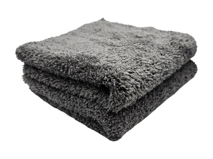 Edgeless Coral Fleece Car Detailing Cloth - Dark Grey