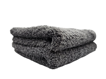 Edgeless Coral Fleece Car Detailing Cloth - Dark Grey