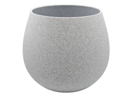 Round Planter Vase - Stone - 3D Printed