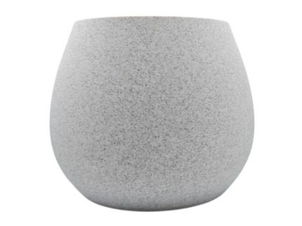 Round Planter Vase - Stone - 3D Printed