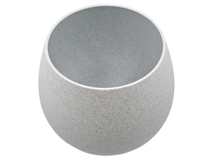 Round Planter Vase - Stone - 3D Printed