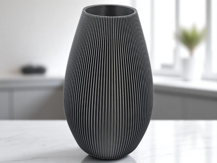 Ribbed Vase