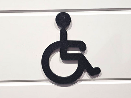 Disabled Bathroom Sign - 3D