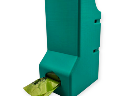 Pawfect Pet Poop Bag Dispenser - Pole Mountable - 3D Printed + 4 Poop Bag Rolls