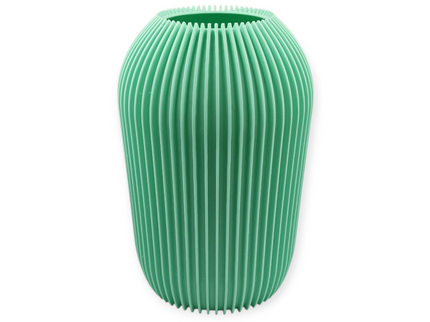 Straight Ribbed Vase - 3D Printed
