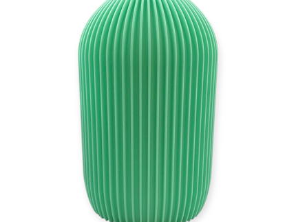 Straight Ribbed Vase - 3D Printed