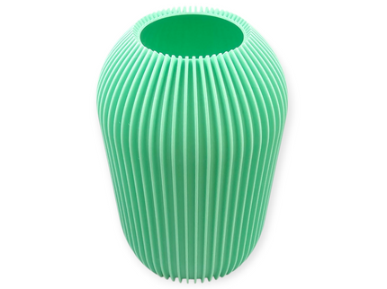Straight Ribbed Vase - 3D Printed