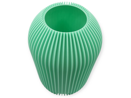 Straight Ribbed Vase - 3D Printed