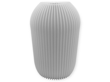 Straight Ribbed Vase - 3D Printed