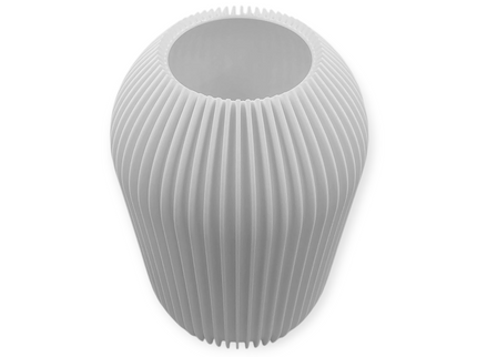 Straight Ribbed Vase - 3D Printed