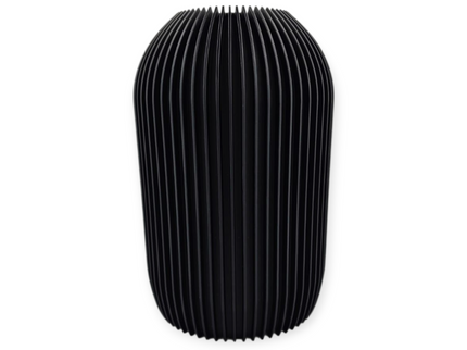 Straight Ribbed Vase - 3D Printed