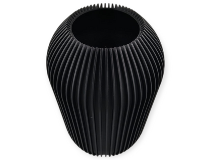 Straight Ribbed Vase - 3D Printed
