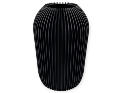Straight Ribbed Vase - 3D Printed