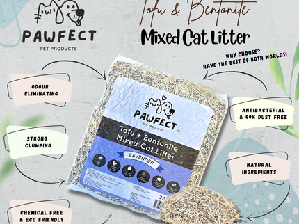 Pawfect - Bentonite & Tofu Mixed Cat Litter